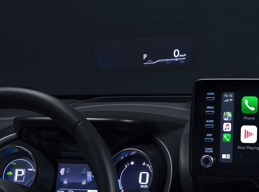 Toyota Yaris HUD
